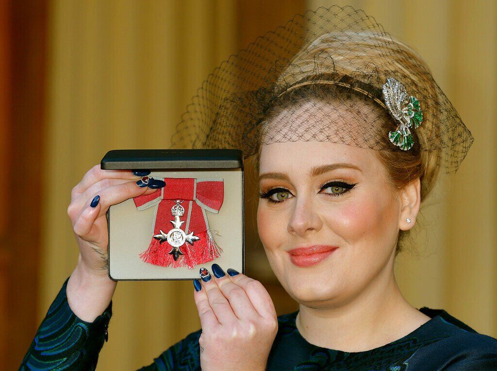 APTOPIX Britain Adele MBE